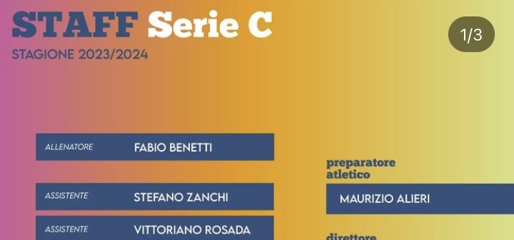 Staff Nuova Argentia Gorgonzola 2023/2024: Serie C